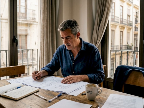 Inversor analiza proyectos comerciales en Valencia