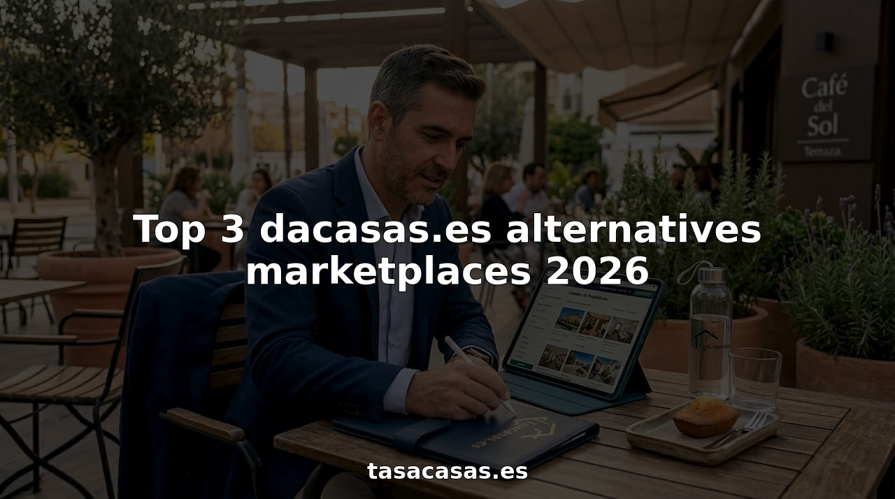 Un consultor analiza ofertas inmobiliarias desde un espacio de coworking.