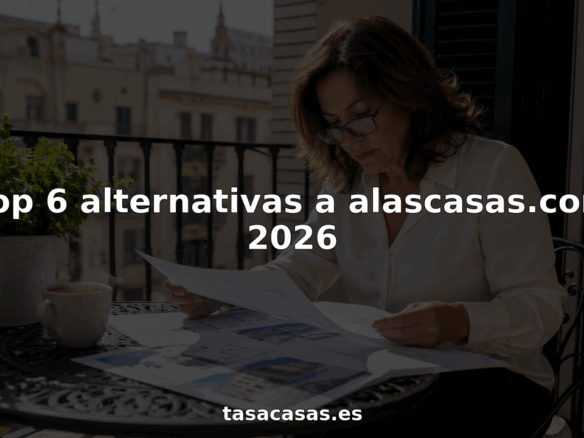 Mujer revisando informes de tasación inmobiliaria en la comodidad de su hogar